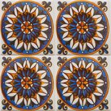 KÜTAHYA ÇİNİ SANAYİ 10X10 cm ÇİNİ DESENLİ ÇİNİ SERAMİK KARO
