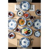 KÜTAHYA HOME Blue Romance 20 Parça Porselen Kahvaltı Takımı Modern Tasarım - Vintage Model