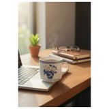 KÜTAHYA HOME Desenli Seramik Kupa – Kahve & Çay için Şık Mug Bardak