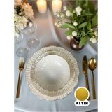 Kütahya Home Timeless Elegance Yemek Takımı 24 Parça Gerçek Altın Lüks Modern