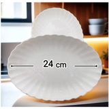 Kütahya Porselen 2 adet 24 cm Kayık Tabak Salata Tabağı Boneluz24