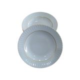 Kütahya Porselen 6 Adet Sedef Yaldızlı Yemek Tabağı 22 Cm