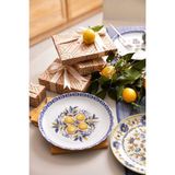 Kütahya Porselen Amalfi 4 Parça 21 Cm Pasta Tabağı