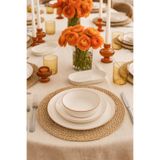 Kütahya Porselen BNVFR26YS51039 Bone V Form 26 Parça Mat Bronz Yemek Takımı