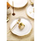Kütahya Porselen Bone Camila 4 Parça 20 Cm Pasta Tabağı Çok Renkli