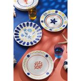 Kütahya Porselen Bone Costa Mare 6 Parça 25 cm Servis Tabağı