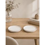 Kütahya Porselen Bone Desire Çay Tabağı 12Cm Platin Yaldızlı 2 Li