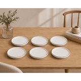 Kütahya Porselen Bone Desire Çay Tabağı 12CM Platin Yaldızlı 6 Lı - açıklamada