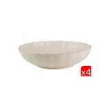 Kütahya Porselen Bone Luz Altın File Çorba Kasesi 15Cm 4 Lü