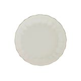 Kütahya Porselen Bone Luz Altın File Çukur Tabak 20Cm Tekli