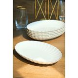 Kütahya Porselen Bone Luz Altın File Kayık Tabak 24x17cm Bnlzf24ky20 6 Lı Çok Renkli