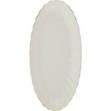 Kütahya Porselen Bone Luz Altın File Kayık Tabak 27X19CM Tekli BNLZF28KY20 - 27 x 19 cm