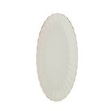 Kütahya Porselen Bone Luz Altın File Kayık Tabak 27x19cm Tekli Bnlzf28ky20 Krem