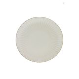 Kütahya Porselen Bone Luz Altın File Pasta Tabağı 21cm Tekli