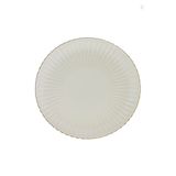 Kütahya Porselen Bone Luz Altın File Servis Tabağı 27Cm Tekli
