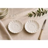 Kütahya Porselen Bone Luz Çay Tabağı 11,50CM Krem 2 Li - 11,5 cm