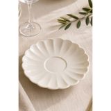 Kütahya Porselen Bone Luz Çay Tabağı 11,50CM Krem Tekli - 11,5 cm