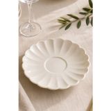 Kütahya Porselen Bone Luz Çay Tabağı 11,50Cm Krem Tekli