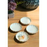 Kütahya Porselen Bone Luz Kase Altın File 4 Parça 8cm Bnlzf08kss220 Ekru