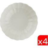 Kütahya Porselen Bone Luz Krem Çorba Kasesi 15CM 4 Lü - 15 cm