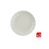 Kütahya Porselen Bone Luz Krem Çukur Tabak 20cm 2 Li Çok Renkli