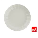 Kütahya Porselen Bone Luz Krem Çukur Tabak 20CM 6 Lı - 20 cm