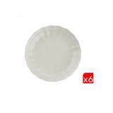 Kütahya Porselen Bone Luz Krem Çukur Tabak 20Cm 6 Lı