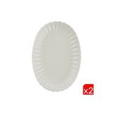 Kütahya Porselen Bone Luz Krem Kayık Tabak 27x19cm 2 Li Bnlzf28ky00