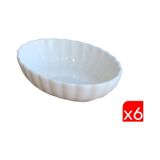 Kütahya Porselen Bone Luz Krem Oval Kayık 14,5x10x3,5cm 6 Lı Bnlzf15oks00 Çok Renkli