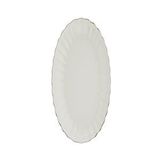 Kütahya Porselen Bone Luz Platin File Kayık Tabak 24x17cm Tekli Bnlzf24ky220 Krem