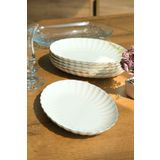 Kütahya Porselen Bone Luz Platin File Kayık Tabak 27X19cm Bnlzf28ky220 6 Lı