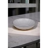 Kütahya Porselen Bone Luz Platin Fileli Bowl Kase 25X6cm 2000Ml Tekli Bnlzf25ks00