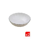 Kütahya Porselen Bone Luz Platin Fileli Çorba Kasesi 15cm 2 li