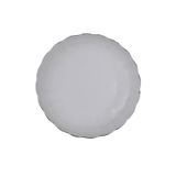 Kütahya Porselen Bone Luz Platin Fileli Çukur Tabak 20Cm Tekli