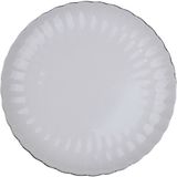 Kütahya Porselen Bone Luz Platin Fileli Pasta Tabağı 21CM Tekli - 21 cm