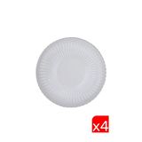 Kütahya Porselen Bone Luz Platin Fileli Servis Tabağı 27Cm 4 Lü