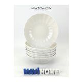 Kütahya Porselen Bone Luz Serisi 15 Cm Çorba Kasesi 6 Lı ( Amblemli )