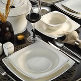 Kütahya Porselen Bone Mare 62 Parça 1079020 Desenli Yemek Takımı