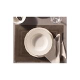 Kütahya Porselen Bone Olympos Çukur Tabak 23 cm Platin