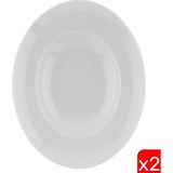 Kütahya Porselen Bone Risus Makarna Tabağı Krem 27,5cm BNRS27SPT00 2 Li - 27,5 cm