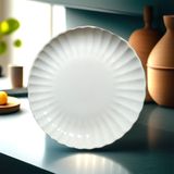 Kütahya Porselen BoneLuz Yaldızsız 6 adet 21 cm Pasta Tatlı Kahvaltı Sunum Tabağı. Logolu Ürün