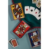 Kütahya Porselen Briscambille 18 x 13 cm 3 Parça Düz Tabak Renkli Desenli Şık Tasarım