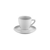 Kütahya Porselen Bueno Çay Fincanı - 280 ml - 12 Adet - Beyaz