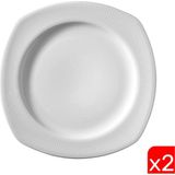 Kütahya Porselen Çisil Servis Tabağı 23,5cm CSL24DU00 2 Li - 23,5 cm