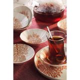 Kütahya Porselen Corallo D 6 Parça 10 cm Çay Tabağı