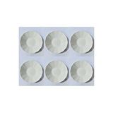 Kütahya Porselen Corendon Krem Rölyefli Reaktif Nano Çay Tabağı 10Cm-Ct890553