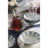 Kütahya Porselen Festa 6 Parça 10 cm Çay Tabağı