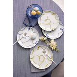 Kütahya Porselen Grazia 4 Parça 21 cm Pasta Tabağı