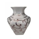 Kütahya Porselen Köşeli 15 cm Dekor No:3678 Platin Vazo
