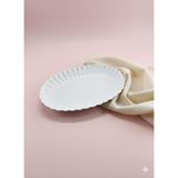 Kütahya Porselen Midye Model Bone Luz Form Oval 27 cm İnce Porselen Kayık Tabak